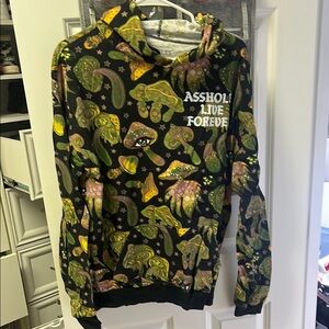 Colorful Graphic Hoodie Mushrooms